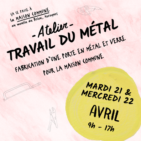 Atelier découverte - Fabrication d'une porte coulissante en métal et verre