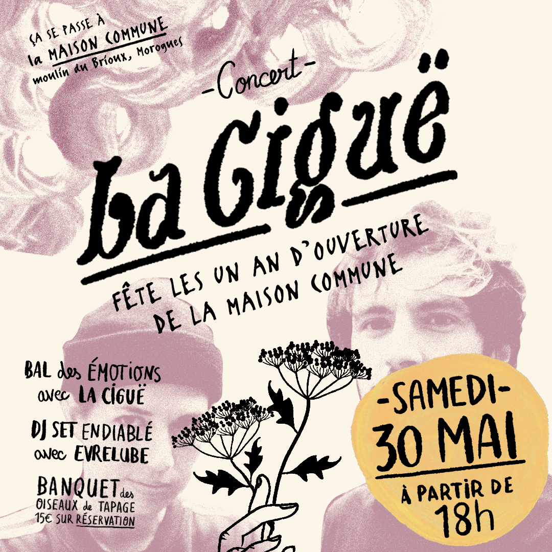 Concert La Ciguë + DJ Set d'Everlub + banquet des Oiseaux de Tapage